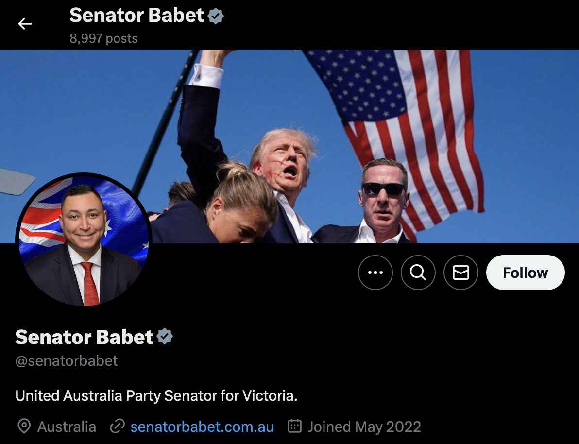 Ralph Babet Twitter account